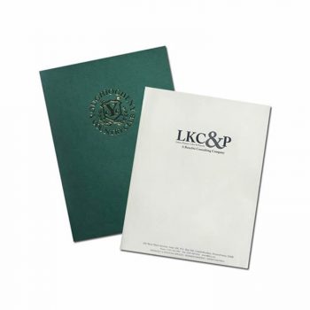 9 x 12 Foil Stamped Presentation Folders - Two Pockets