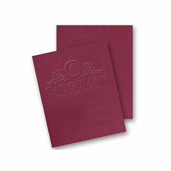 9.5 x 12 Embossed Reinforced Expandable Folders - Two Pocket