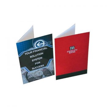 9 x 12 Printed Presentation Folders - Two Pockets