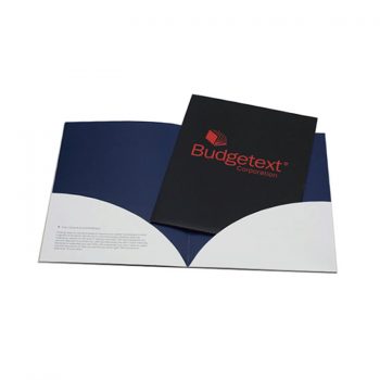 9"x12" Curved Pocket Printed Presentation Folders