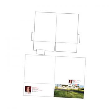 9" x 12" Style A Business Card Presentation Folders