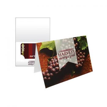 4.875 x 3.5 Full Color Greeting Gift Card Holders